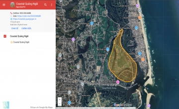Vị trí dự án Coastal Quảng Ngãi
